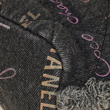 Chanel Black Multicolor CC Denim Quilted Mood Mini Bucket Bag With Chain