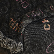 Chanel Black Multicolor CC Denim Quilted Mood Mini Bucket Bag With Chain