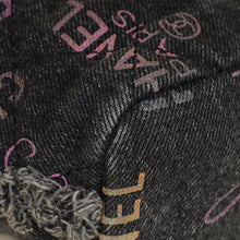Chanel Black Multicolor CC Denim Quilted Mood Mini Bucket Bag With Chain