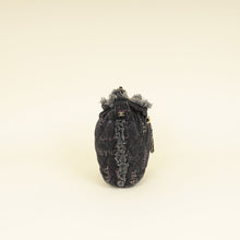 Chanel Black Multicolor CC Denim Quilted Mood Mini Bucket Bag With Chain