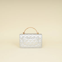Chanel Silver CC Top Handle Wallet On Chain