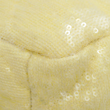 Chanel Light Yellow CC 19 Sequins Small Flap Bag
