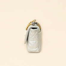 Chanel Metallic Silver 19 Flap Small Shoulder Bag