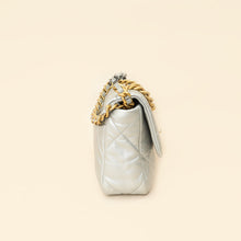 Chanel Metallic Silver 19 Flap Small Shoulder Bag