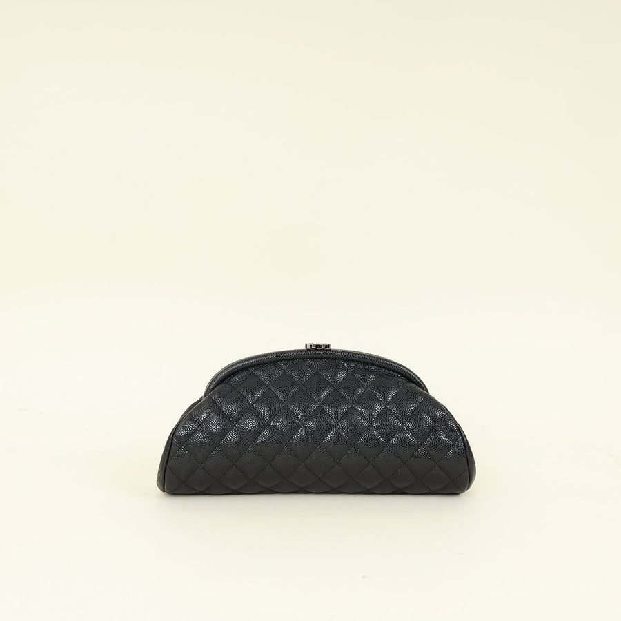 Chanel Black CC Timeless Clutch