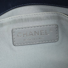 Chanel Navy Chevron Le Boy Medium Flap Bag