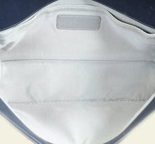 Chanel Navy Chevron Le Boy Medium Flap Bag