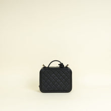 Chanel Black CC Filigree Vanity Case
