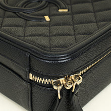 Chanel Black CC Filigree Vanity Case