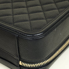 Chanel Black CC Filigree Vanity Case