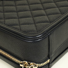 Chanel Black CC Filigree Vanity Case