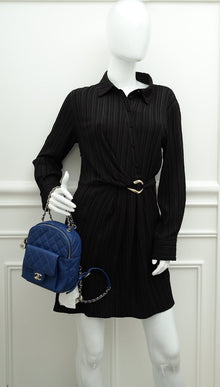Chanel Blue CC Day Backpack Small Bag