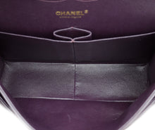 Chanel Dark Blum Classic Double Flap Jumbo Bag
