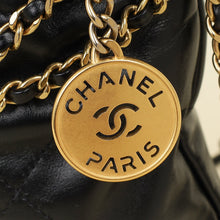 Chanel Black CC 22 Mini Shiny Bag