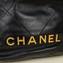 Chanel Black CC 22 Mini Shiny Bag