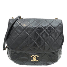 Chanel Black CC Bubble Large Messenger Flap Bag