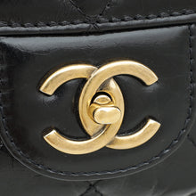 Chanel Black CC Bubble Large Messenger Flap Bag