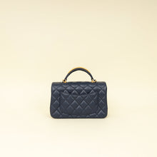 Chanel Blue Mini Rectangular Flap Metal Top Handle Bag