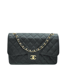 Chanel Black Classic Double Flap Jumbo Bag