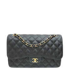 Chanel Black CC Classic Double Flap Jumbo Bag