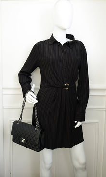 Chanel Black Classic Double Flap Medium Bag