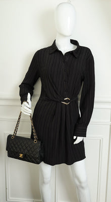 Chanel Black Classic Double Flap Medium Bag