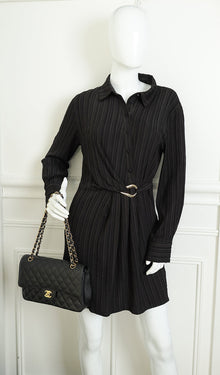 Chanel Black Classic Double Flap Medium Bag