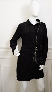 Chanel Black Quilted Chain Around Hobo Bag