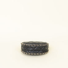 Chanel Black Quilted Chain Around Hobo Bag