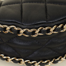Chanel Black Quilted Chain Around Hobo Bag