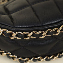 Chanel Black Quilted Chain Around Hobo Bag