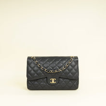 Chanel Black CC Classic Double Flap Jumbo Bag