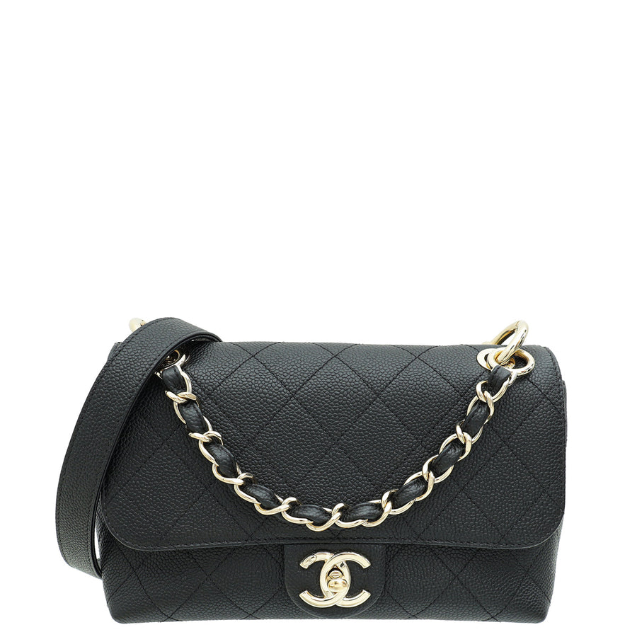Chanel Black CC City Walk Flap Small Bag