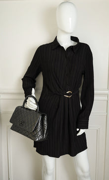 Chanel Metallic Asphalt CC Coco Handle Flap Bag