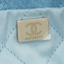 Chanel Light Blue Quilted Washed Denim Chanel 22 Small Bag