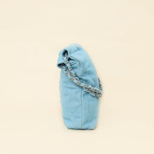 Chanel Light Blue Quilted Washed Denim Chanel 22 Small Bag