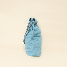 Chanel Light Blue Quilted Washed Denim Chanel 22 Small Bag