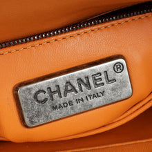Chanel Orange Python Coco Handle Bag
