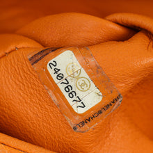 Chanel Orange Python Coco Handle Bag