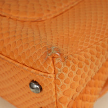 Chanel Orange Python Coco Handle Bag