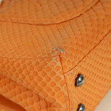 Chanel Orange Python Coco Handle Bag