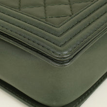 Chanel Olive Green Le Boy Flap Shoulder Bag