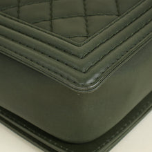 Chanel Olive Green Le Boy Flap Shoulder Bag