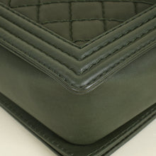 Chanel Olive Green Le Boy Flap Shoulder Bag