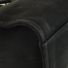 Chanel Black CC Pearl Deauville Mixed Fibers Medium Tote Bag