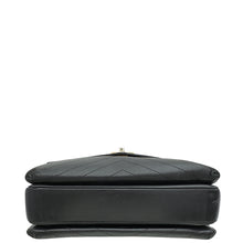 Chanel Black CC Chevron Stitched Large Envelope Flap Bag