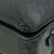 Chanel Black CC Chevron Stitched Large Envelope Flap Bag