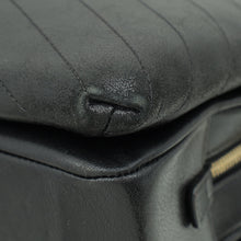 Chanel Black CC Chevron Stitched Large Envelope Flap Bag