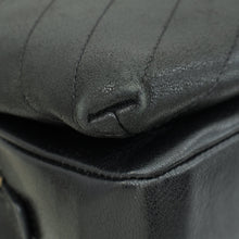Chanel Black CC Chevron Stitched Large Envelope Flap Bag
