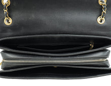 Chanel Black CC Chevron Stitched Large Envelope Flap Bag